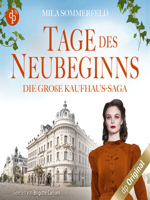 cover image of Tage des Neubeginns--Die große Kaufhaus-Saga, Band 3 (Ungekürzt)